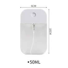 1 pieza Botella de spray portátil blanca transparente de 38ml/50ml, puede usarse para distribuir suplementos, botella de spray de viaje, botella vacía para perfume doméstico, botella de spray de niebla superfina para humectación facial - Adecuada para viajes, maquillaje, higiene, alcohol, desmaquillante, regalo para dama, novia, regalo del Día de San Valentín