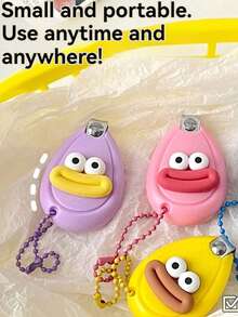Funny Sausage Lips Nail Clipper, Cute Nail Cutter, Portable Nail Clipper, Manicure Tool, Bag Charm, Suitable For Home, Nail Salon Hand And Foot Care, Etc. - Multicolor - View 10