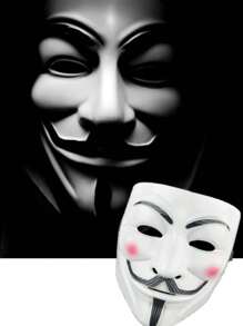 1pc Premium Electroplated Gold/Silver Mask, Movie Theme Mask For Halloween Party Costume Prop - Multicolor - View 9