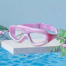 1/2/3 件超大号游泳镜，防雾防水硅胶游泳眼镜带耳塞，适合游泳训练和休闲，节日礼物，时尚设计，适合专业训练、成人、沙滩必需品、沙滩配件、泳池浮板 - 彩色 - 查看 11