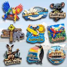 1pc Resin Australia Koala, Rainbow Parrot, Melbourne Flinders Train Station, And Penguin 3D Fridge Magnet, Travel Landmark Souvenir Decoration, Travelling Gift - Multicolor - View 4