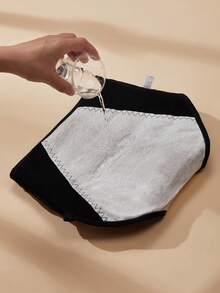 4pcs Plus Size Women's Black Period Panties, Leak-Proof Triangle Cotton Crotch Underwear, High Waist Menstrual Briefs - Black - View 6