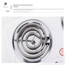 Estufa eléctrica de doble cabezal para uso doméstico (colores aleatorios) - Tipo de Enchufe A USA (110-127V) - Ver 6