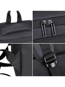 Men Backpack Book School Bags, Commuter Rucksack Daypack For 16 Inch Laptop Large Capacity Travel Computer Rucksack, Male Student College Bag Business Backpacks - Black - View 12