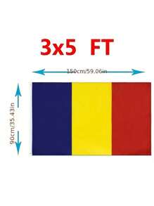 Romania National Flag, Romania Handheld Flags, 5.5*8.2inch/20pcs/20feet Romanian String Flags, Durable Polyester Romanian Banner, Indoor/Outdoor Multipurpose, Ideal For European Football Cup, World Events & Party Decoration