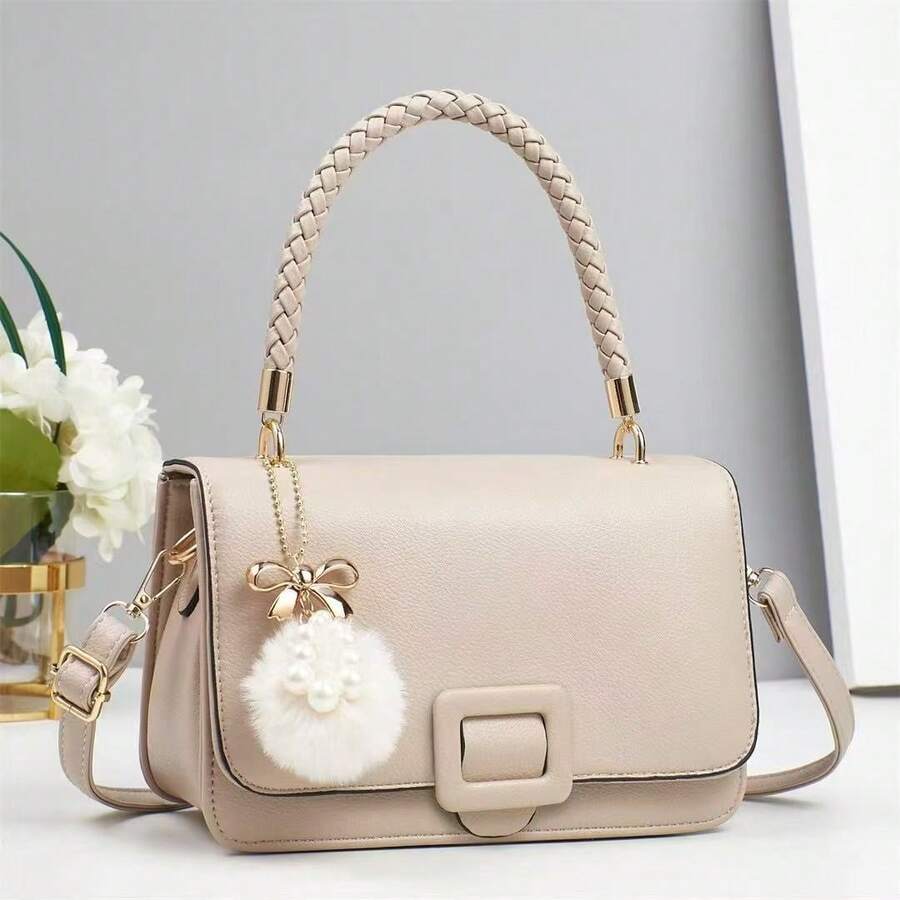 Women Shoulder Bags - 卡其 - 查看 1