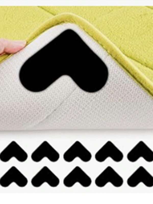 4pcs High-Grade Anti-Slip Carpet Gripper - Suitable For Living Room, Dining Room And Bathroom Floors - Prevents Slipping On Tile And Hardwood Floors