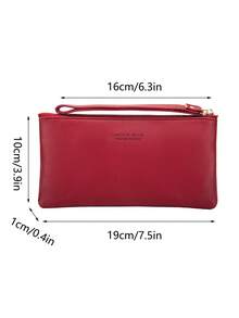 MIYIN محفظة هاتف ذكي طويلة بفتحات بطاقات وسوار معصم، حقيبة هاتف متعددة الوظائف مع جيب للعملات، محفظة بسيطة مطبوعة بحرف جرافيك من جلد البولي يوريثان مع سحاب، محفظة عصرية بسيطة للسيدات للعمل والدراسة والأعمال والهدايا والمناسبات الخاصة