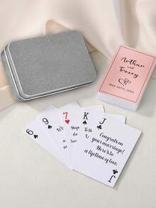 Libro de visitas personalizado con cartas de naipes, alternativa al libro de invitados de boda, libro de firmas de boda, tarjeta de fiesta de compromiso, regalo de boda personalizado - Multicolor - Ver 6