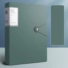60-Pockets A4 File Folder, Suitable For A4 Size Documents Like Exam Papers, Made Of PP Material, Transparent & Waterproof, Convenient For Home, School, Office Document Storage And Organization, Great For Back To School