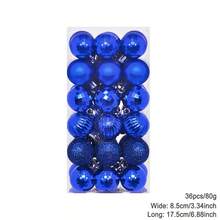 节日装饰 电镀球装饰吊坠 圣诞装饰 电镀球 圣诞树吊坠 装饰球 挂球 3厘米-36个装 圣诞球 家居装饰 房间装饰 冬季圣诞装饰 家居圣诞礼物 圣诞装饰