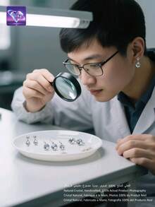 A Pair Of [2025 Fashion New Products] These Exquisite Earrings Take The Timeless Heart Motif As Their Centerpiece, Seamlessly Blending Romance And Sophistication. Crafted From 925 Sterling Silver, The Pendant Features A Delicately Designed Heart Shape, Adorned At Its Center With A Natural Blue Crystal-Its Deep, Oceanic Hue Evoking A Sense Of Boundless Wonder And Natural Energy. - Baby Blue - View 11