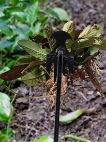 1pc/Power-Saving Hand Weeding Tool, High Quality Manganese Steel Forged Whacker, 4-Tooth Dual Purpose Whacker, Garden Special Whacker For Lawn Maintenance, Whacking Tool, Root Pulling Tool, Gardening ,