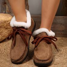 Lässige, vielseitige, warme, thermisch gefütterte, bequeme Damen Knöchelstiefel