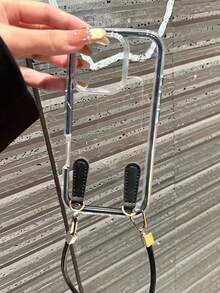 Apple Smart Fashion Phone Case With Lanyard Strap, Aluminum Alloy Ring. This High-End Phone Case With Lanyard Features A 3-In-1 Thick And Durable Material, Compatible With IPhone, With Water-Resistant, Shock-Proof, Drop-Proof And Scratch-Resistant Protection. - Black - View 9