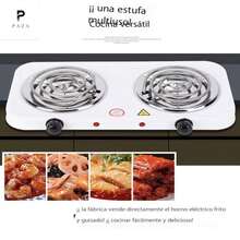 Estufa eléctrica de doble cabezal para uso doméstico (colores aleatorios) - Tipo de Enchufe A USA (110-127V) - Ver 5