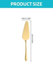 1 Piece Cake Spatula, Stainless Steel Cake Spatula, Cake Cutter, Pizza Cutter, Dessert Cutter, Suitable For Cake, Dessert, Pizza, Cheese, Pie, Serrated Edge, Ergonomic Handle, Dishwasher - Cake Shovel - View 13
