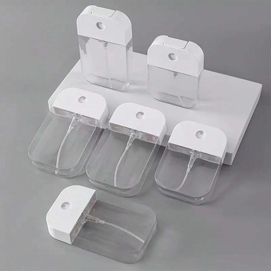 1 pieza Botella de spray portátil blanca transparente de 38ml/50ml, puede usarse para distribuir suplementos, botella de spray de viaje, botella vacía para perfume doméstico, botella de spray de niebla superfina para humectación facial - Adecuada para viajes, maquillaje, higiene, alcohol, desmaquillante, regalo para dama, novia, regalo del Día de San Valentín