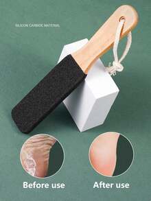 1 Pieza Lima de Pies Profesional, Limpiador de Pies para Pedicura, Lima de Piedra Pómez, Para Talones Agrietados con Piel Muerta, Lima de Haya, Separador de Callos, Cepillo de Pies, Herramienta de Pedicura, Accesorios de Pedicura Profesional, Elimina la Piel Muerta y los Callos, Cuidado de Pies, Masajeador de Pies, Para Hombres y Mujeres.