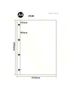 CENS Carpeta de anillas transparente A4/B5/A5/A6/A7 con botón de clip de PVC, colaboración de marca, fabricante original para almacenamiento y organización en oficina, hogar y escuela, organizador de presupuesto y dinero, portada de carpeta resistente para uso intensivo en negocios/oficina y escuela/estudiantes