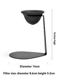 مصفاة شاي سيراميكية متناهية الصغر مع حامل معدني - مصفاة قهوة وشاي متعددة الوظائف، مناسبة لاستخدام عيد الميلاد وعيد الشكر، معدات القهوة - متعدد الألوان - مشاهدة 9