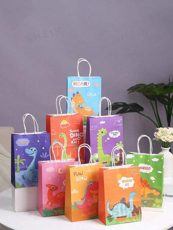 Bolsas de regalo para Halloween, bolsas de tela pequeñas con asas, bolsas de papel para regalos, suministros para fiestas de Halloween