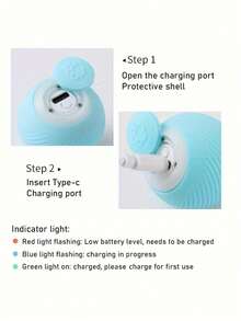 1 件智能重力滚球，智能电动宠物玩具，USB 充电，猫玩具，缓解压力互动电动玩具，多种颜色可选，产品尺寸 1.69 英寸，适合小猫，狗和猫的互动智能宠物玩具 - 自动滚球电动猫玩具，硬塑料材质，与地面接触时可能会发出噪音 - 彩色 - 查看 9