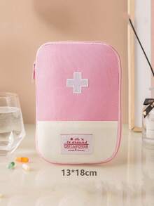 1 件便携式医药包，可爱迷你急救包，医疗应急收纳袋，适用于家庭、户外、露营、徒步旅行、旅行，有多种颜色和尺寸可供选择，返校旅行必备