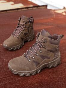 بوت المشي لمسافات قصيرة الرياضية الخفيفة الوزن متعددة الاستخدامات للرجال، بوت رياضية للتدريب والاستخدام اليومي، بوت تريكينج - بني - مشاهدة 1