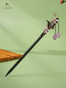 Pasador de pelo con decoración de flores, regalo elegante perfecto para amigos para uso diario, accesorio para moño, pieza para moño, pasadores para peinado, accesorios para el cabello, accesorios para la cabeza - Multicolor - Ver 10