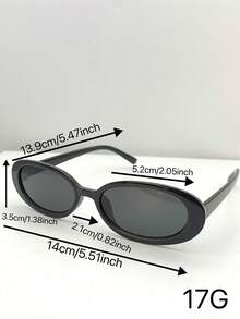 5副椭圆形女士时尚眼镜新款小框Y2K眼镜椭圆形時尚眼鏡 - 5PC大盒時尚黑茶紅豆茶白豆白黑 - 查看 5