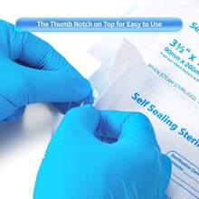 100pcs Self-Sealing Sterilization Pouches For Manicure Tools, Nail Removal And Filing Kits, High-Temperature Resistant Instrument Storage Bags