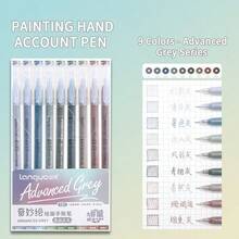 朗果162手持绘图笔 0.6mm 高颜值笔记笔 可叠色绘画涂鸦手持书写马克笔 覆盖力强 出墨均匀 适合日常送礼 - 常規款手帳筆 - 查看 16