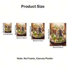 1 件/套摩洛哥茶壶摩洛哥墙壁艺术波西米亚风格绘画，Warecolor 文化地中海装饰印刷品，马拉喀什艺术海报印刷品摩洛哥装饰，无框 - 彩色 - 查看 6