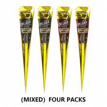 1/3/4支装海娜纹身膏，棕色/黑色临时海娜纹身，半永久性海娜纹身膏，防水海娜纹身膏，适用于人体彩绘和绘画 - 彩色 - 查看 8