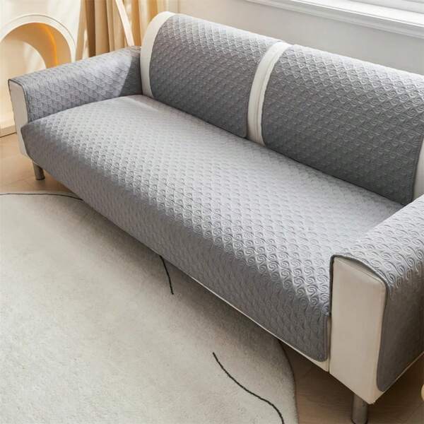 1 Pieza de Funda de sofá acolchada de unicolor y redonda, antideslizante, protectora de muebles, adecuada para oficina, sala de estar y decoración del hogar