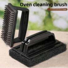 Stainless Steel Wire BBQ Grill Brush With Ergonomic Handle - Reusable, Heavy-Duty Barbecue Grill Cleaning Tool For Outdoor Cooking