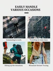 男士雨靴，新款黑色，冬季保暖内衬，户外运动钓鱼，工作靴，雨天通勤，男士工作鞋，时尚休闲，成人男士花园农场建筑养殖，易于清洁，雨季防泥，男士雨鞋，男士防水靴，建筑工地涉水鞋 - 黑色 - 查看 7