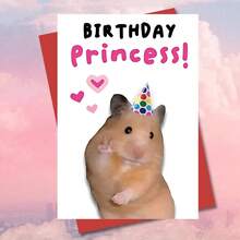 1 张“生日公主”庆祝卡 - 送给女儿和爱人的可爱祝福（4.33x6.29 英寸 + 信封）| 高品质花卉和皇冠设计 | 非常适合家人、朋友和特殊场合 - 多色 - 查看 8