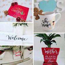 1 Roll Transfer Tape, Suitable For Vinyl Stickers, Labels, Window Decals - Grid Aligned, Transparent, Medium Tack, Red