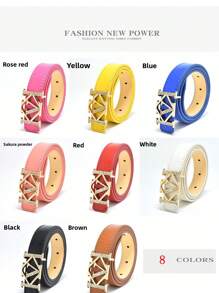 1 件时尚水钻装饰多色亮面皮带，适合女性秋季、秋季、万圣节的多功能装饰 - A - 查看 1