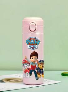 Paw Patrol 1 Pieza Botella de Agua Deportiva Aislada de Acero Inoxidable de PAW Patrol, Botella Fresca con Personajes de Dibujos Animados Lindos Ryder, Rubble, Chase, Skye, Rocky, Zuma de 14oz (420ml) para Actividades al Aire Libre, Campamento, Conducción, Regalo de Cumpleaños, Regalo de Navidad para Amantes del Fitness de Hombres y Mujeres