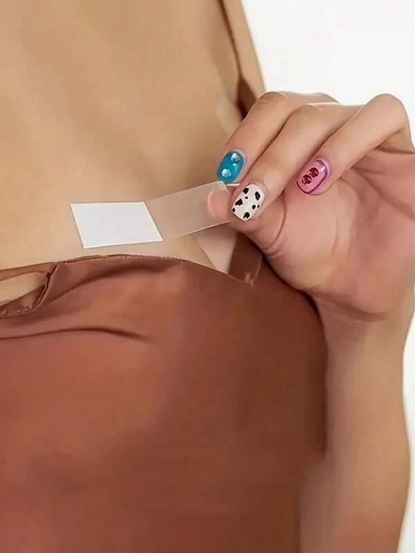 36 قطعة ملصق شفاف مضاد للانزلاق بحجم كبير، ملصق لاصق ثنائي الجوانب مقاوم للماء، مناسب لياقة الحمالات والملابس الداخلية للنساء، ملصق غير لامع ومضاد للانعكاس، وملصق لاصق ثنائي الجوانب للأعمال الفنية