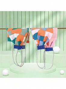 1/4 buc Instrument de spălare a spatelui de dimensiuni mari, prosop de spălare exclusivist pentru curățarea spatelui cu imprimeu geometric luminos, spălare a spatelui cu nisip grosier, clapă de tragere extinsă pentru spate, produs de baie pentru curățarea pielii, potrivit pentru curățarea completă a corpului, produse de baie