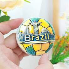 1 件树脂冰箱贴，热带雨林、马丘比丘、伊瓜苏瀑布、基督救世主图案的旅行纪念品，适合家居、厨房、卧室，创意礼品，南美之旅 - 彩色 - 查看 23