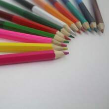 1pc Softened Poplar Birch HB Colored Drawing Double-Color Pencil Creative Stationery For Elementary School Students - Multicolor - View 5