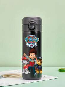Paw Patrol 1 Pieza Botella de Agua Deportiva Aislada de Acero Inoxidable de PAW Patrol, Botella Fresca con Personajes de Dibujos Animados Lindos Ryder, Rubble, Chase, Skye, Rocky, Zuma de 14oz (420ml) para Actividades al Aire Libre, Campamento, Conducción, Regalo de Cumpleaños, Regalo de Navidad para Amantes del Fitness de Hombres y Mujeres