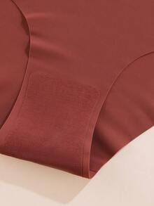 Aofeiqike 6条装高腰加大码女士无缝比基尼内裤，舒适透气丝滑，适合孕妇，性感田园甜美休闲风 - 彩色 - 查看 5