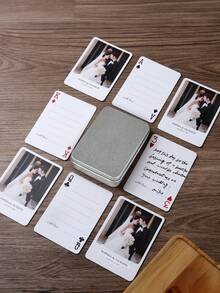 Custom Guest Book Playing Cards, Wedding Guest Book Alternative, Wedding Signing Book, Engagement Party Card, Personalized Wedding Gift,Multi-Functional,Reusable,Ornamental,Exquisite,Stylish,Adorable,Colorful,Cute,Funny,Custom,Personalized,Customized,Unique,Ideal Gifts For Her,Ideal Gifts For Him,For Anniversaries,For Birthdays - Multicolor - View 7