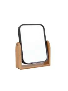 Espejo de maquillaje con base de bambú natural, aumento de 1x/3x, espejo de aumento giratorio de doble cara a 360 grados, decoración de tocador, oficina, habitación, regalo de belleza, maquillaje, barato, decoración de habitación, tocador, viaje, dormitorio, accesorios de maquillaje, espejo, espejo de tocador, mini espejo, espejo compacto, espejo pequeño, espejo de mano